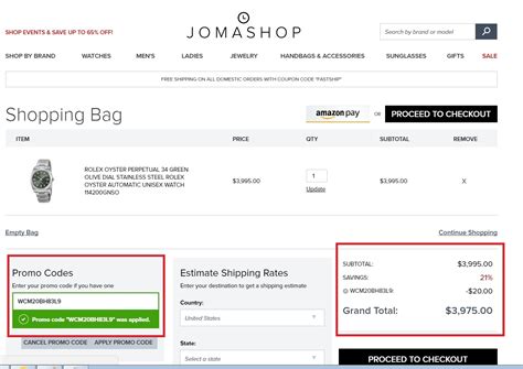 jomashop discount code.